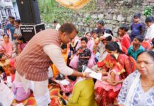 नवरात्र के प्रथम एवं द्वितीय दिवस पर 2500 कन्याओं का पूजन