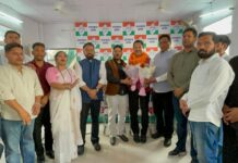 नव नियुक्त युवा कांग्रेस व एन.एस.यू.आई प्रभारी धस्माना का कांग्रेस मुख्यालय में स्वागत